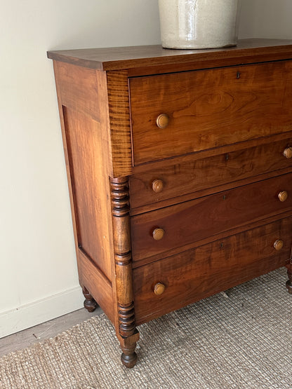 Tiger maple federal dresser