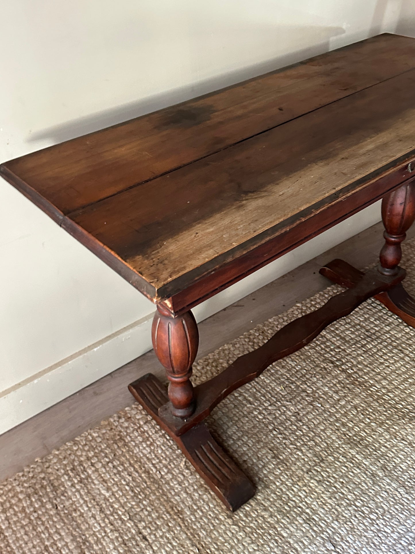 Pine console table