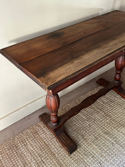Pine console table
