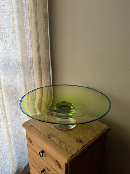 Young & Constantin art glass tazza