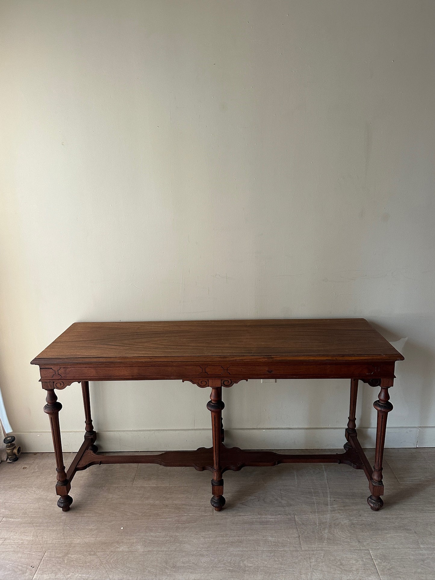 Oak console table