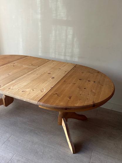 Swedish pine extending dining table