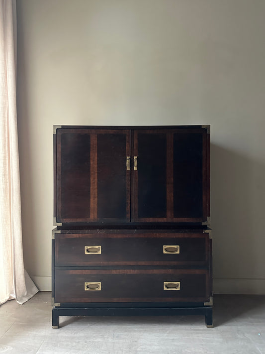 Walnut gentleman’s dresser