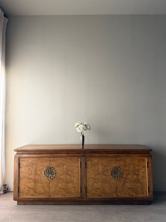 Raymond Sobota burl wood credenza