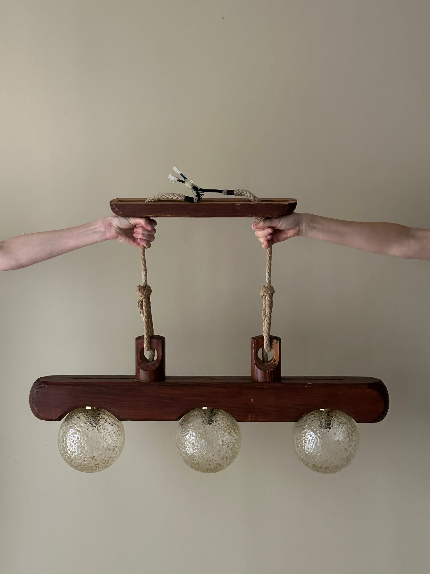 Pine and glass pendant