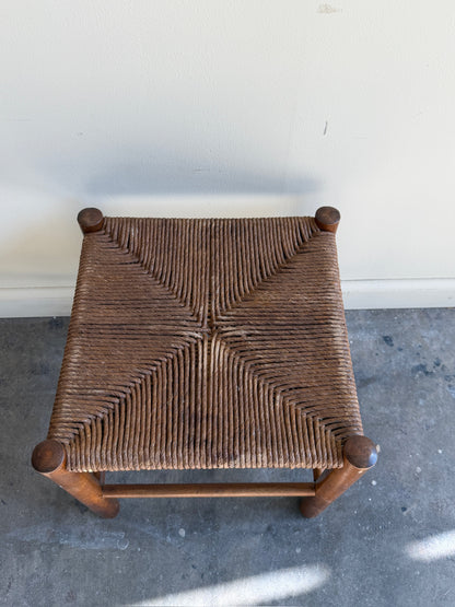 Pine rush footstools (right)