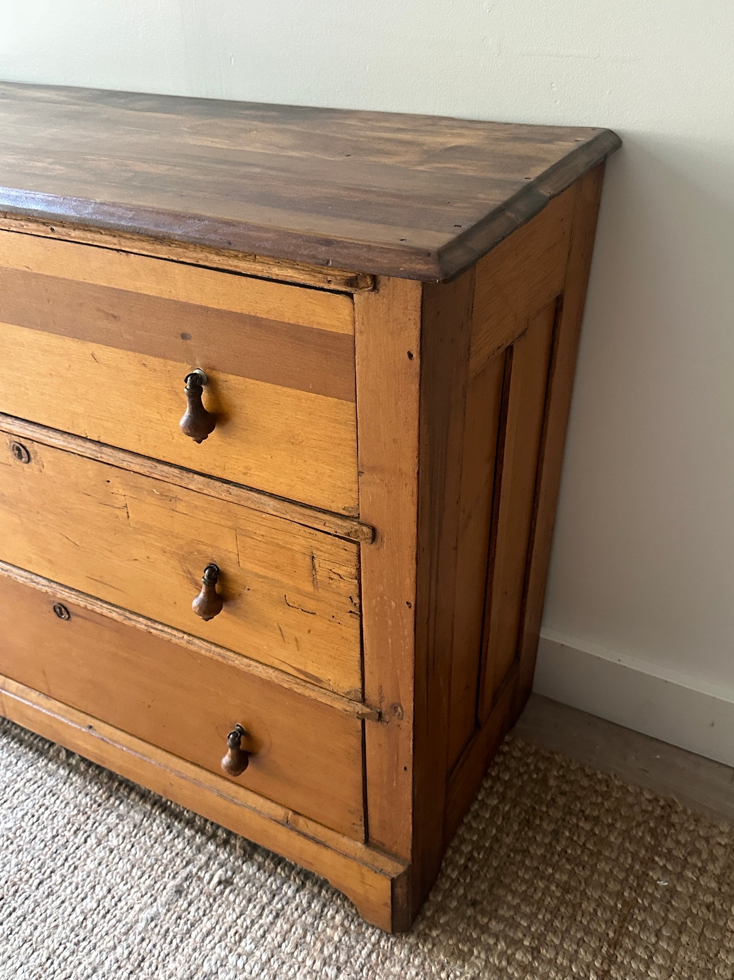 Mixed wood dresser