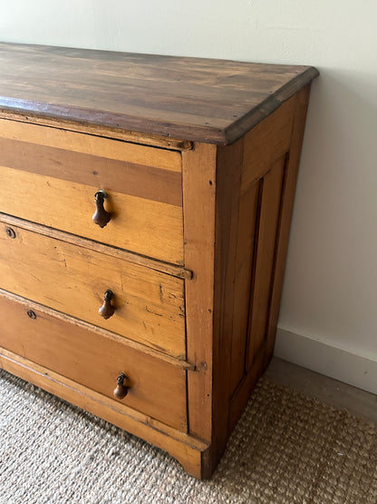 Mixed wood dresser