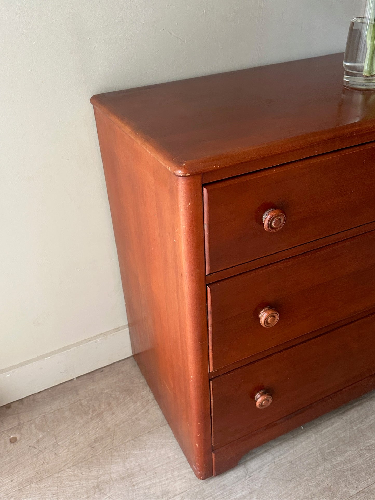 Maple dresser with mirror