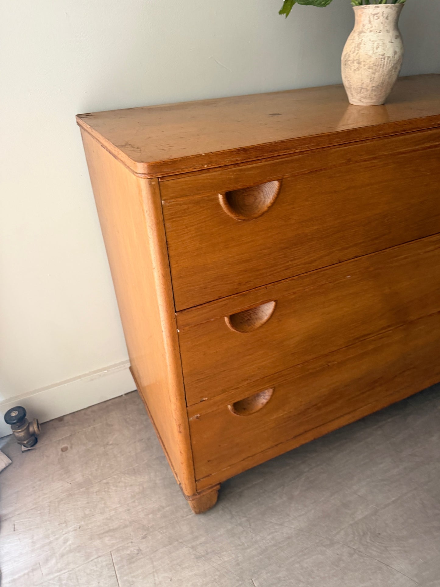Oak 3 drawer dresser
