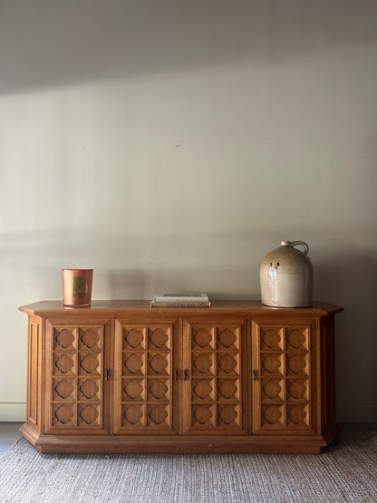 Carved oak server