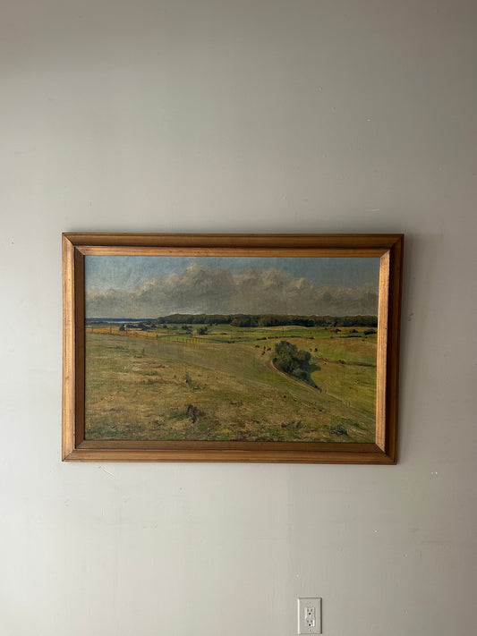 Pastoral landscape painting