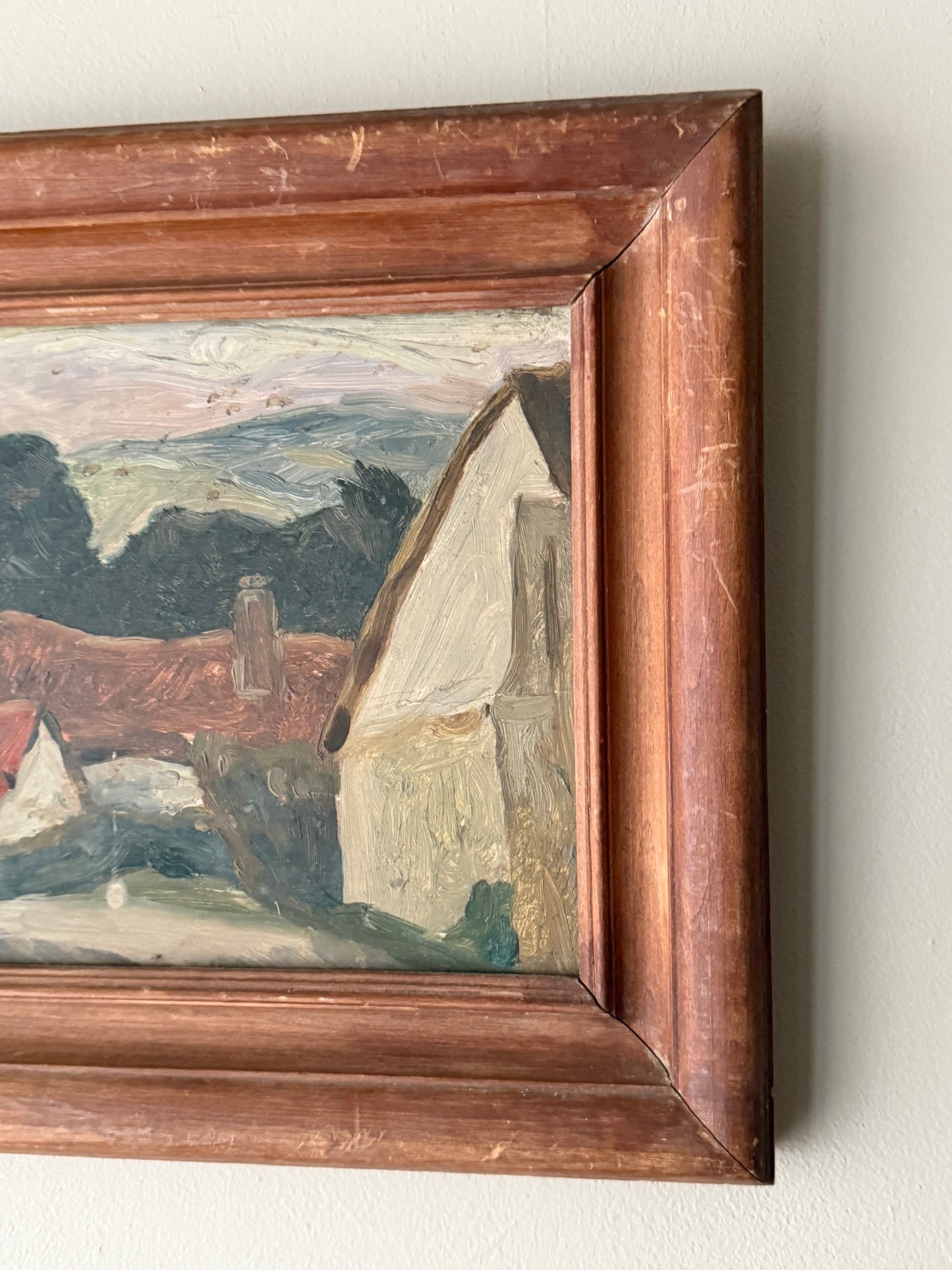 Post Impressionist landscape. Unsigned.