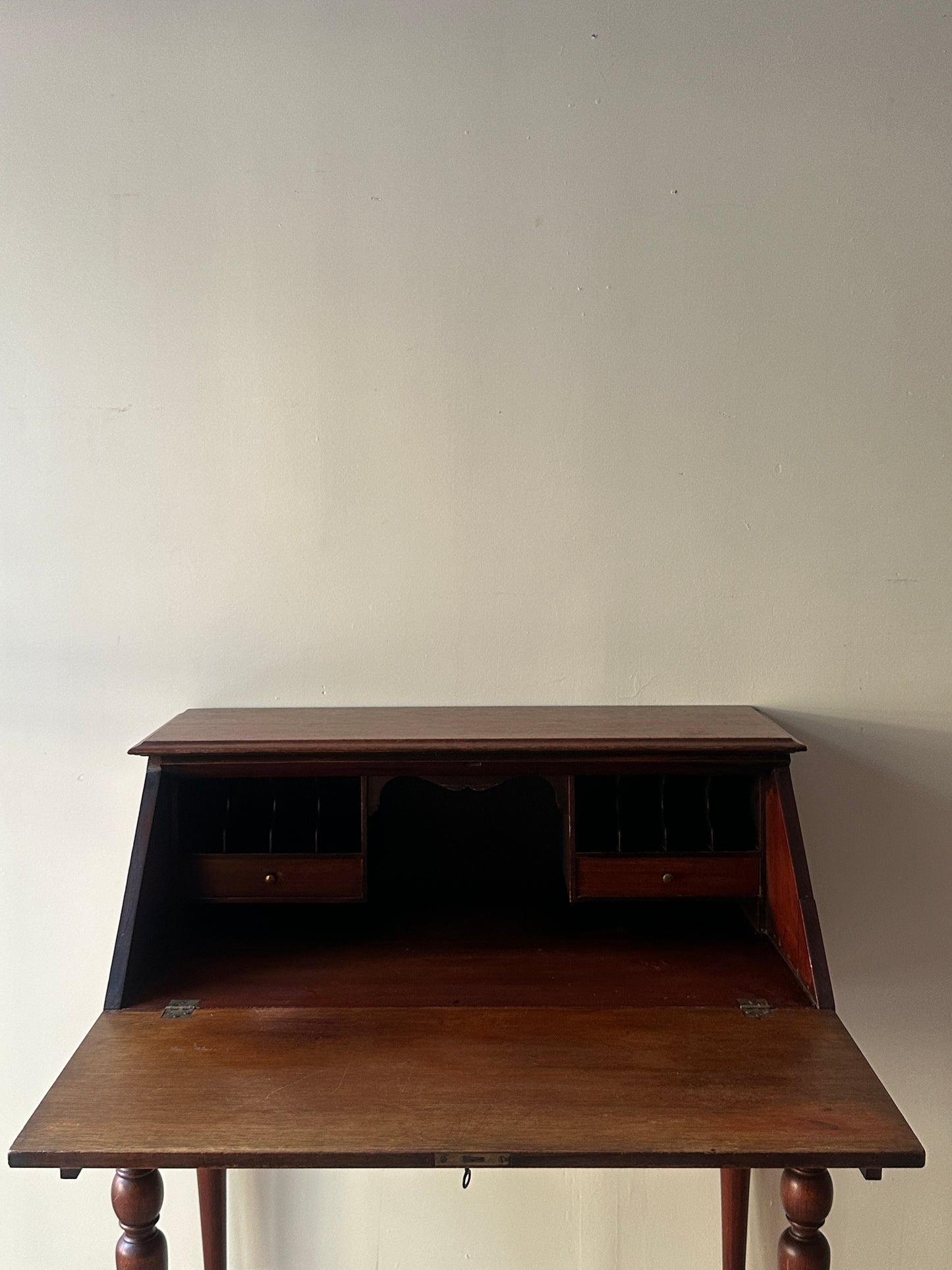 Colonial revival drop front desk