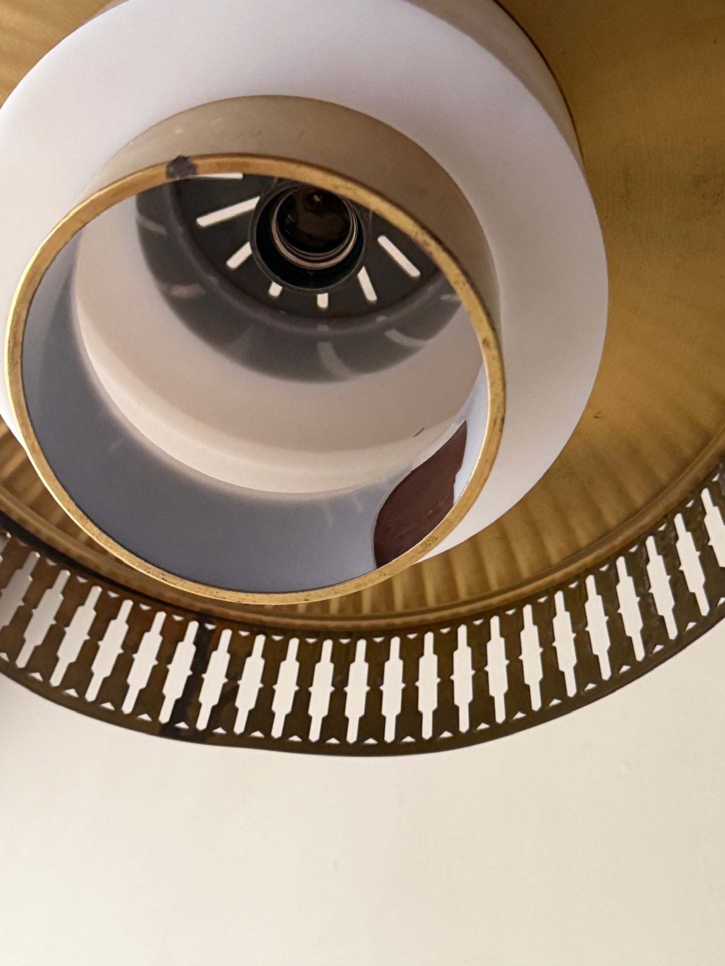 Swedish brass pendant light