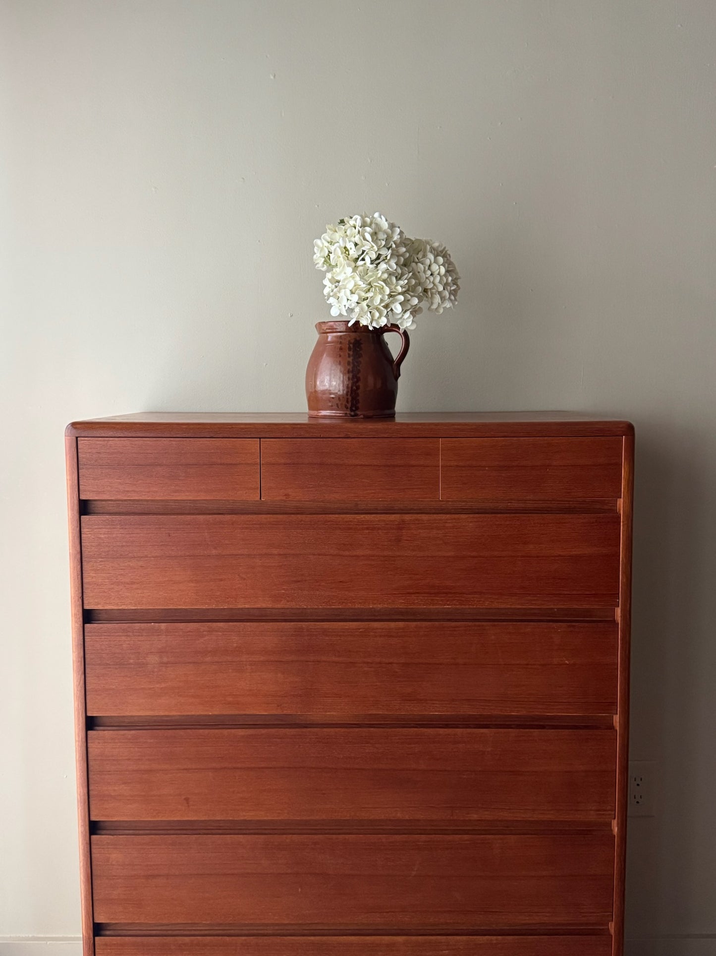 Nordisk Andels-Eksport Danish teak tallboy dresser