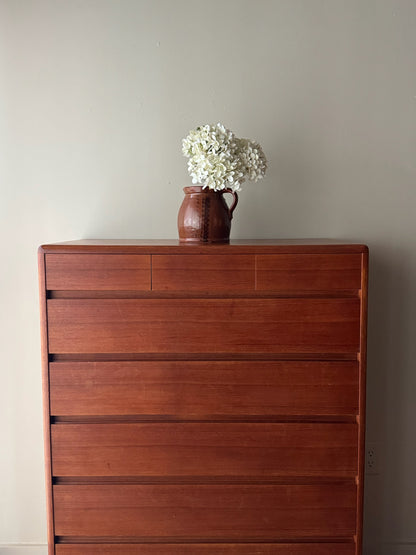 Nordisk Andels-Eksport Danish teak tallboy dresser