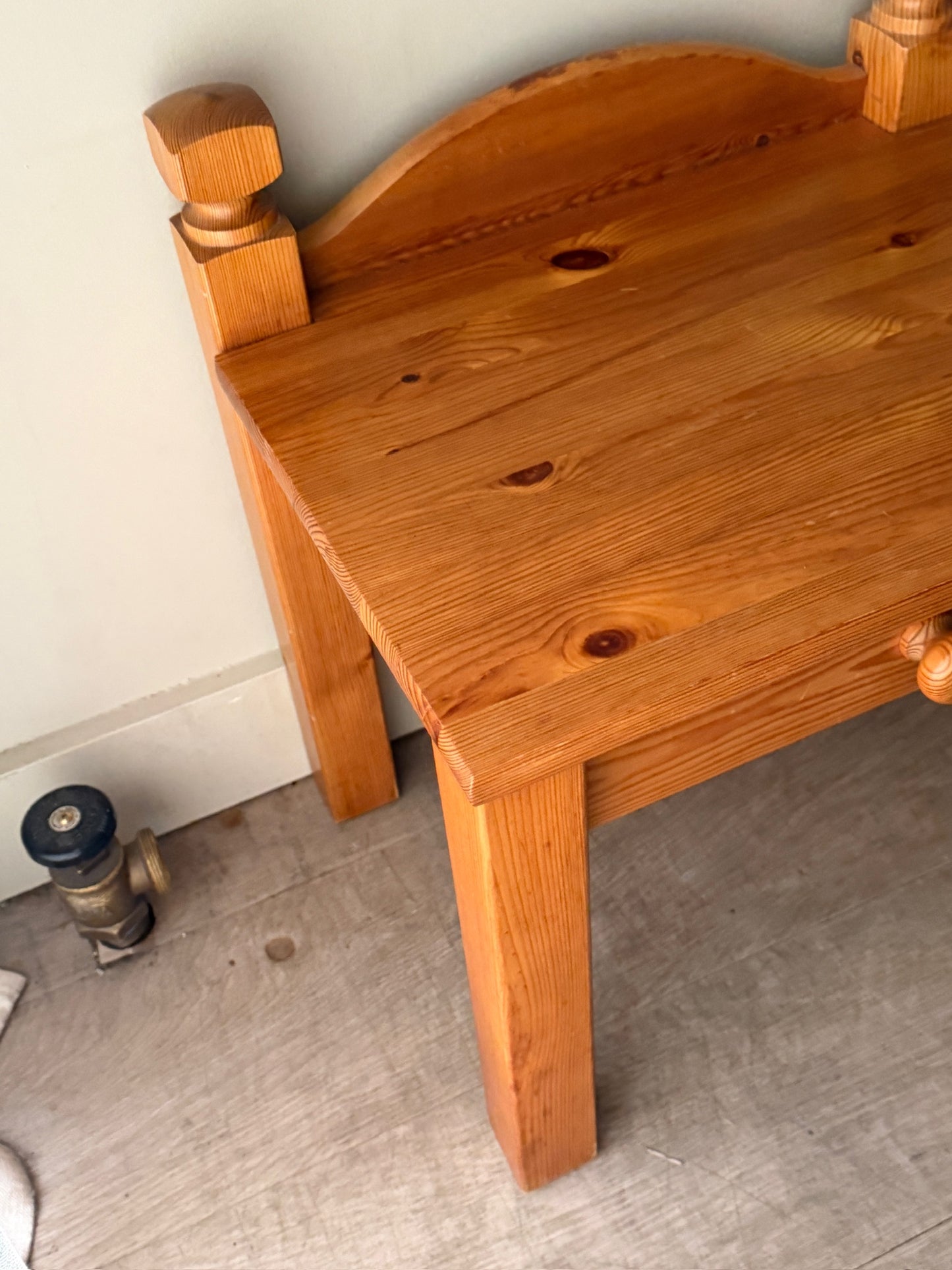 Pair of Swedish pine nightstands