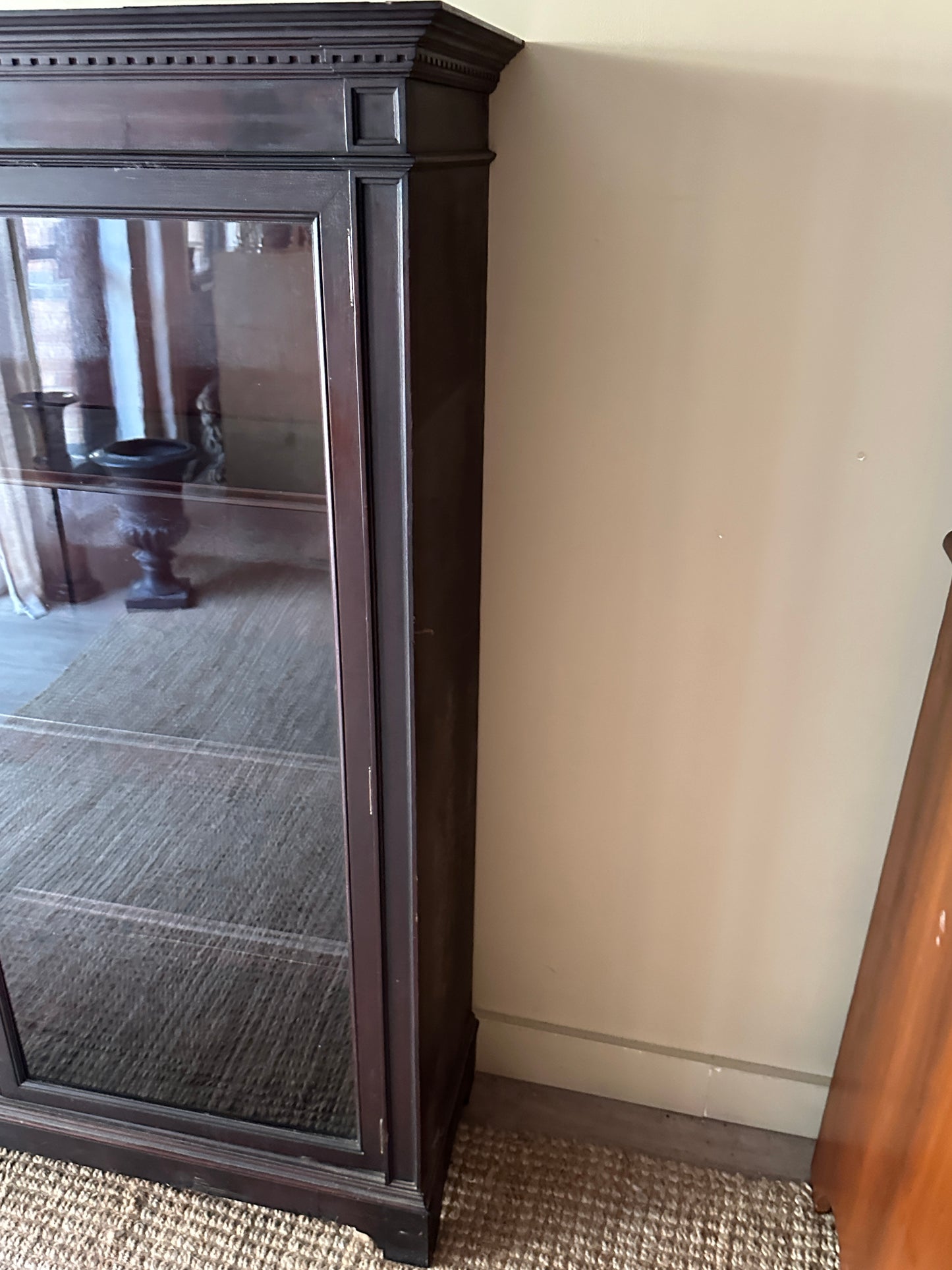 Mahogany display case
