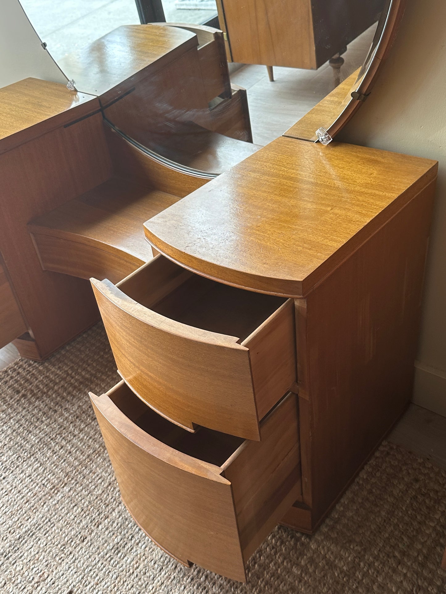 Walnut vanity