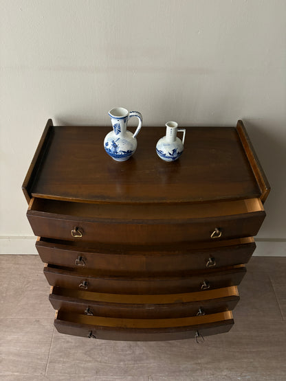 Small Scandinavian walnut dresser/nightstand