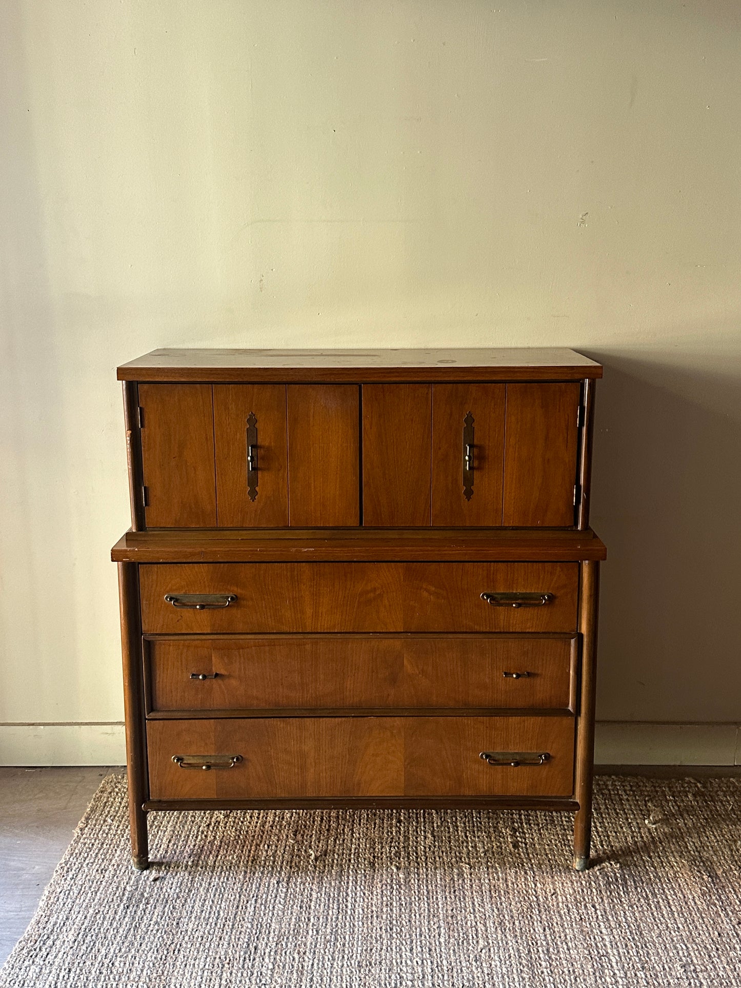Walnut tallboy