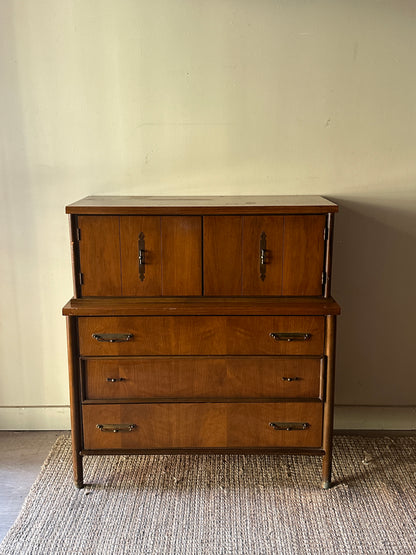 Walnut tallboy