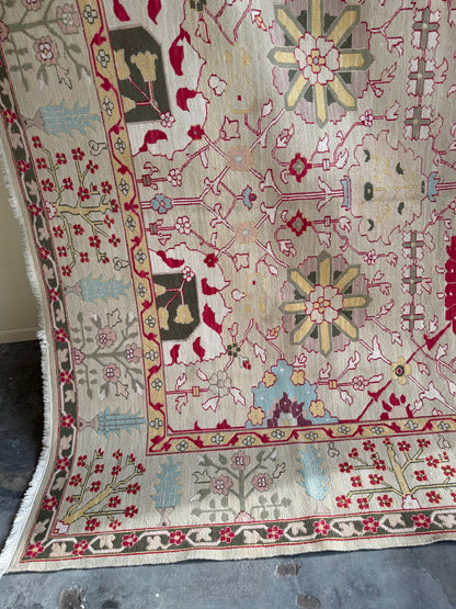 Hand-woven wool rug