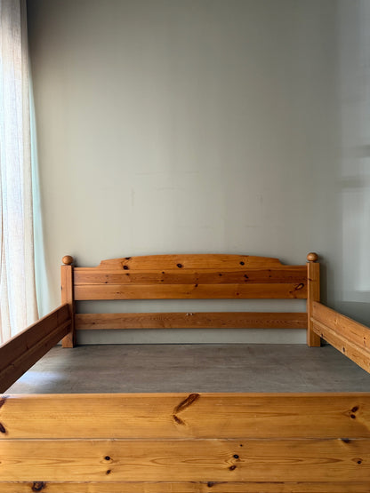 Swedish pine queen bedframe