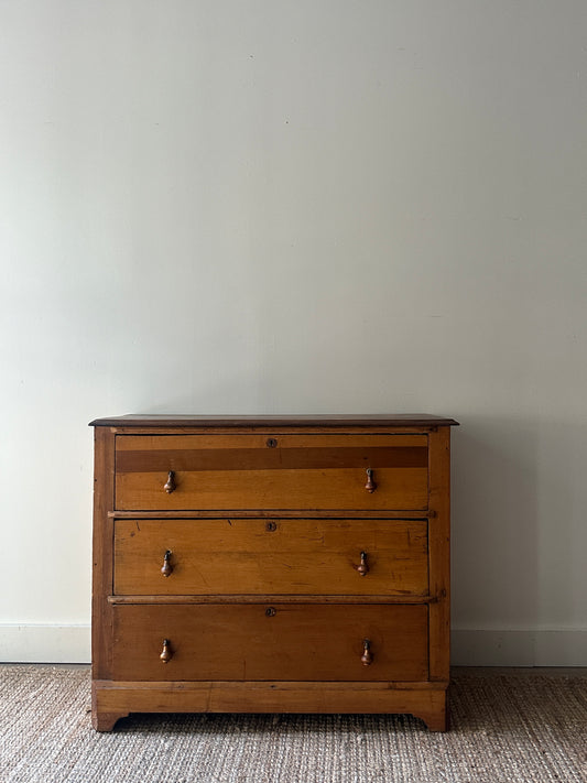 Mixed wood dresser