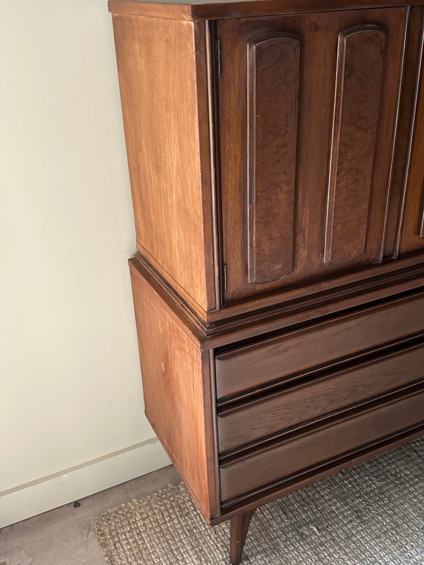 Walnut tallboy