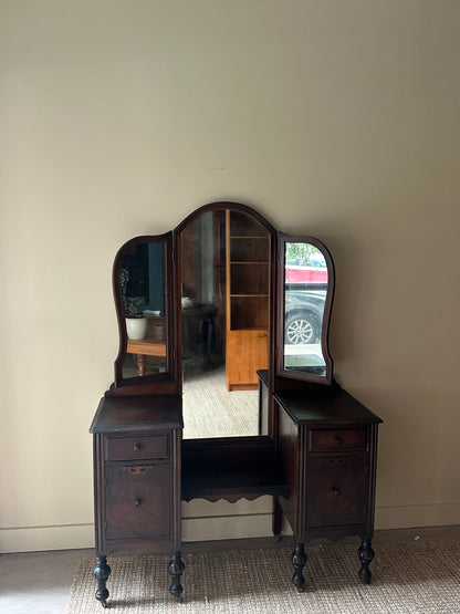 Mahogany vanity