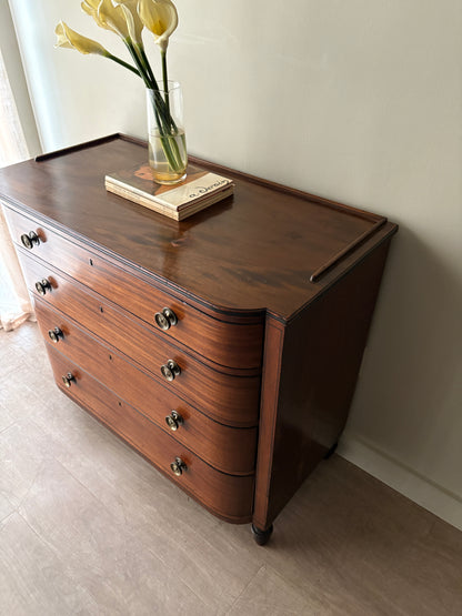 Inlaid mahogany dresser