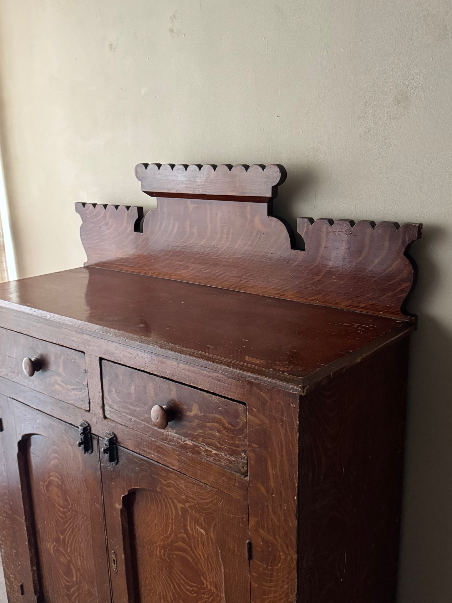 Pennsylvania grain painted jelly cupboard