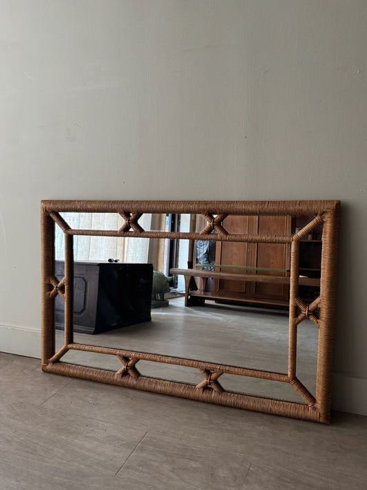 Wrapped rope mirror