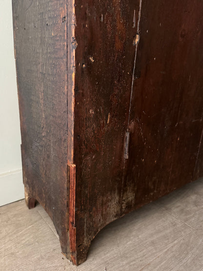 Pennsylvania Federal painted pine cupboard
