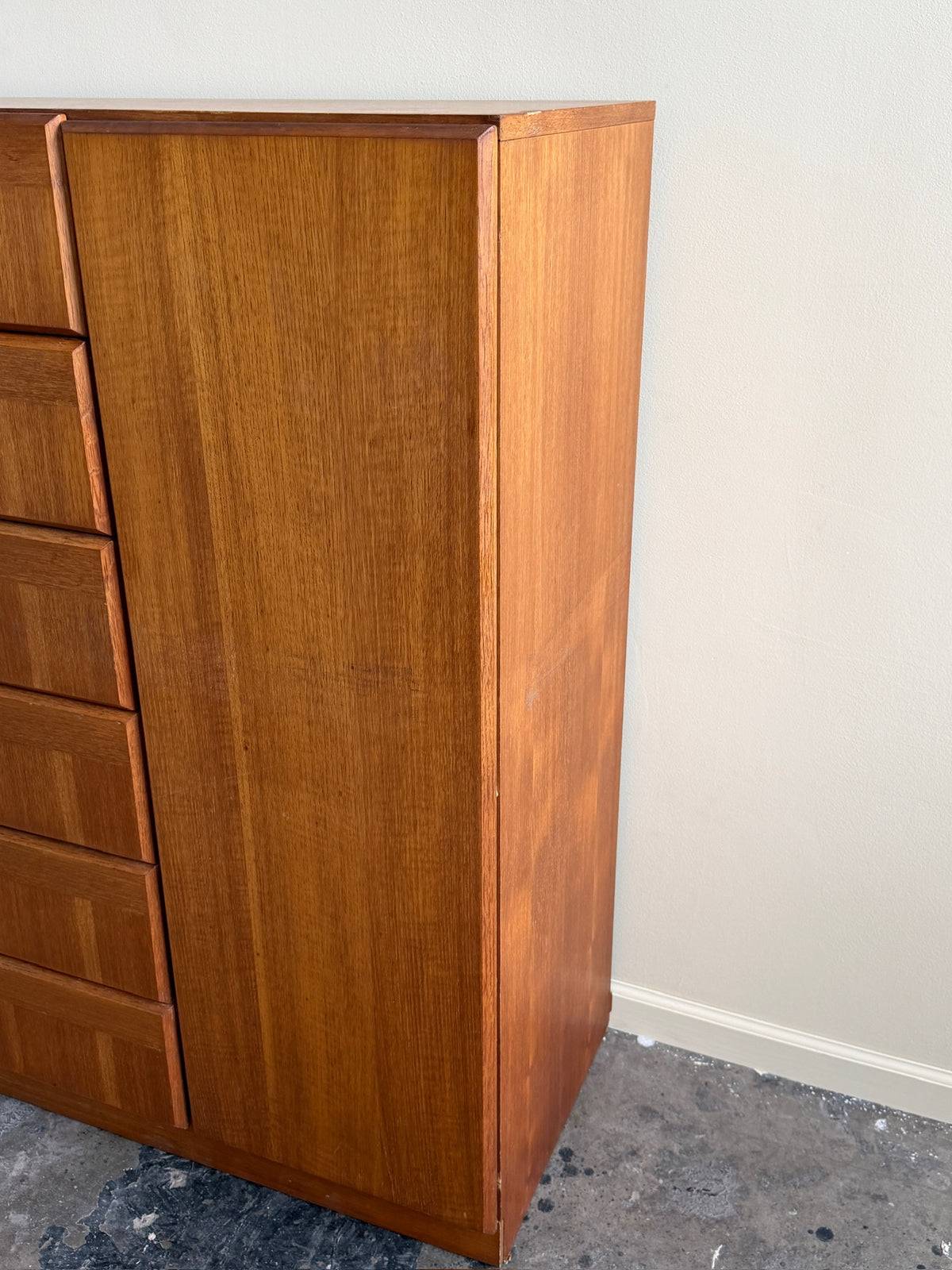 Dixie teak side-by-side dresser