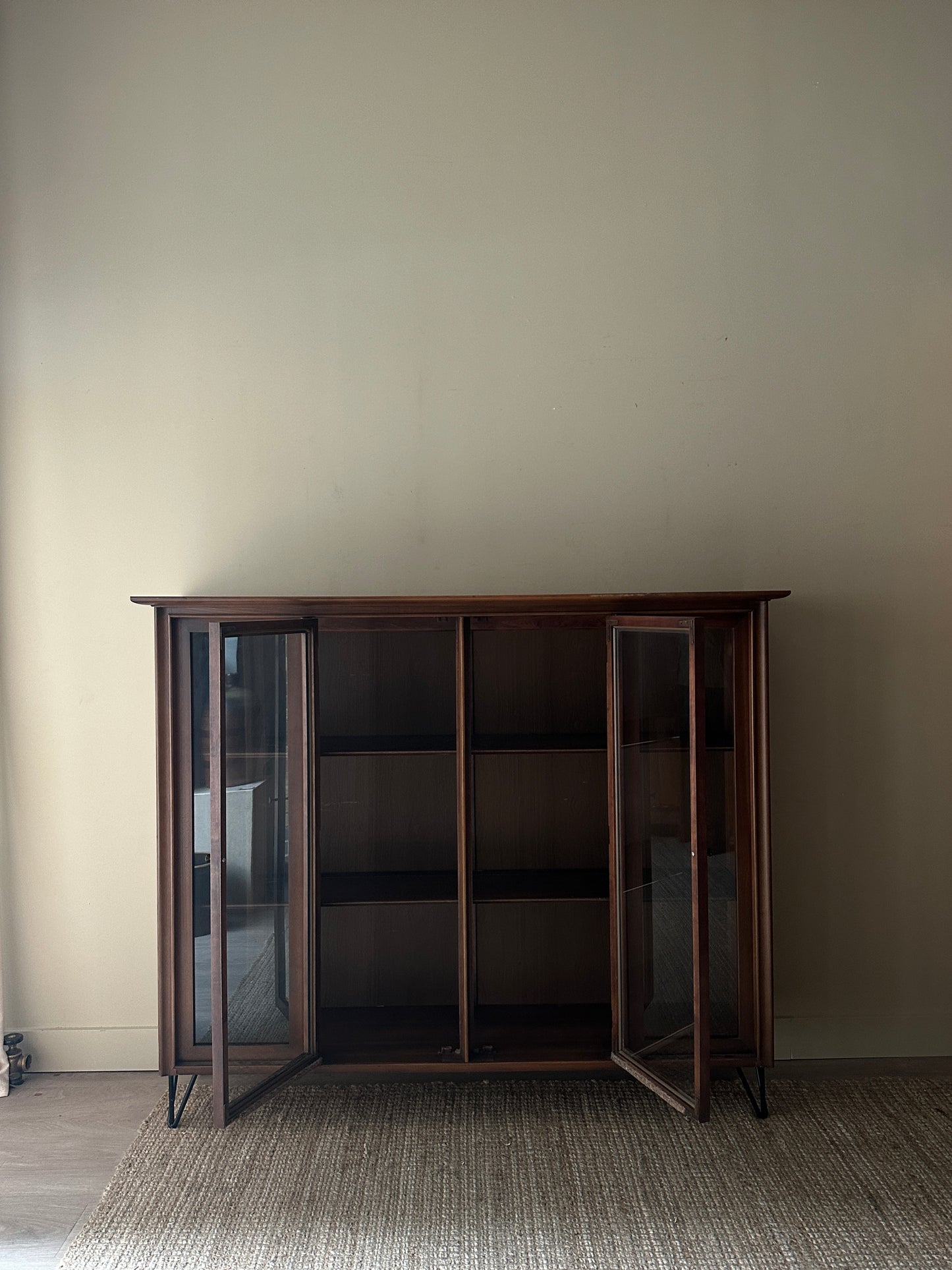 Walnut display case