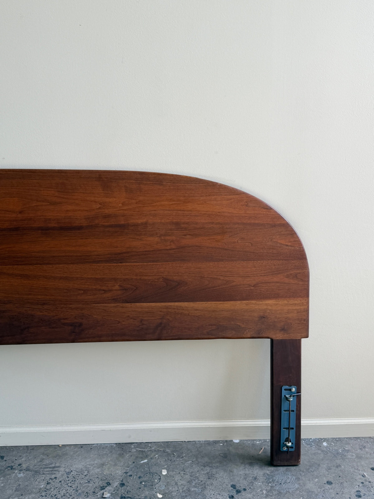 Walnut king headboard