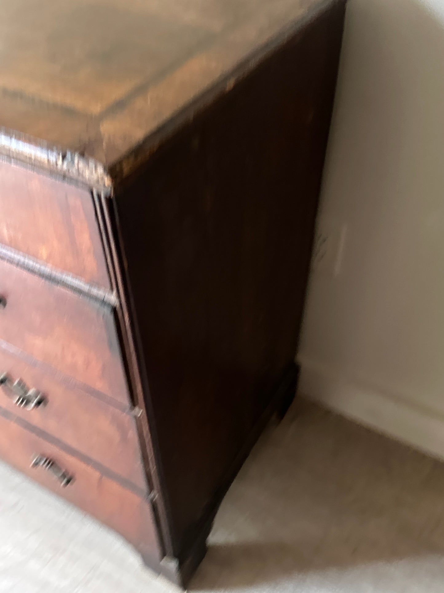 William and Mary cross banded walnut dresser