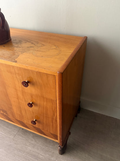 Mjolby Intarsia Swedish 3 drawer dresser