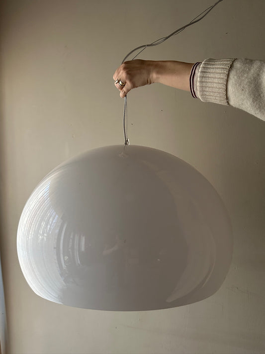 Scandinavian acrylic globe pendant light