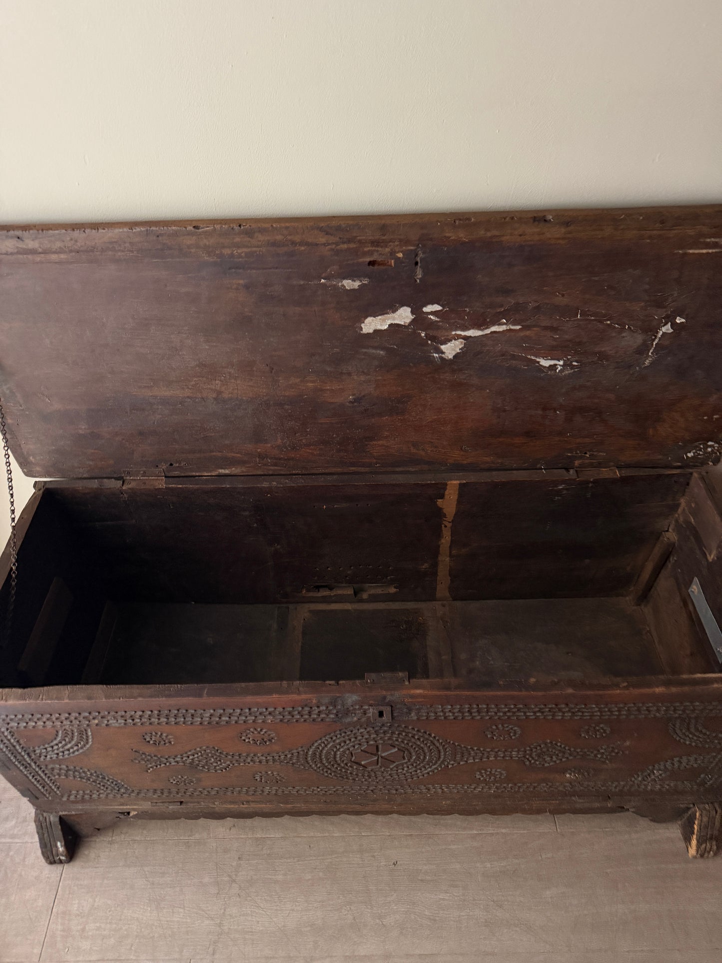Italian walnut cassone