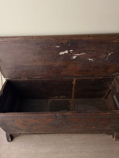 Italian walnut cassone