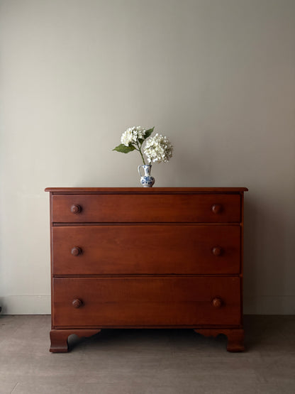 Maple 3 drawer dresser