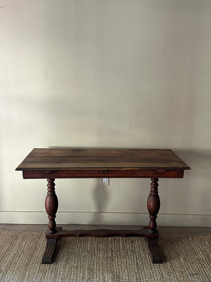 Pine console table