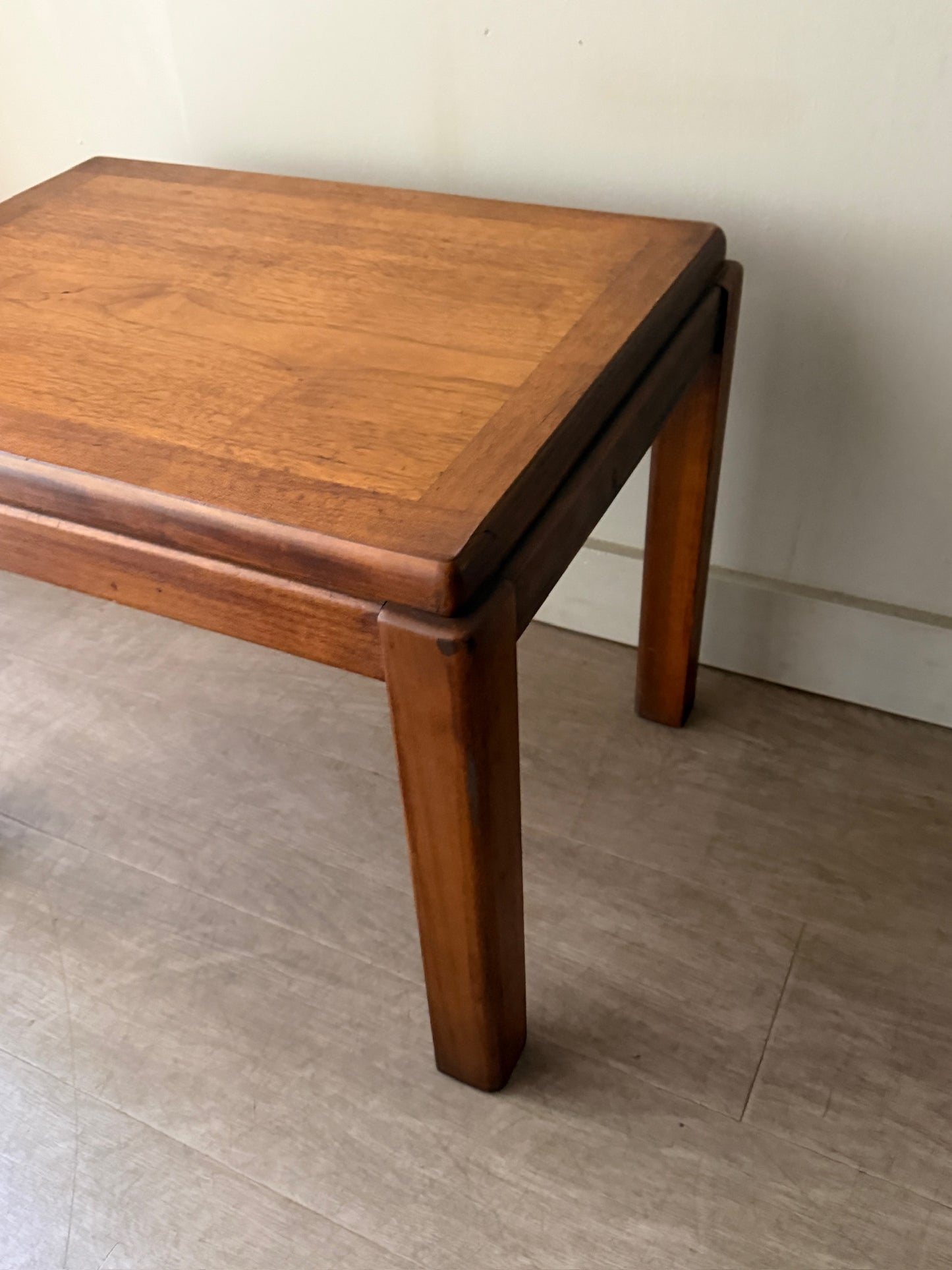 Lane walnut side table