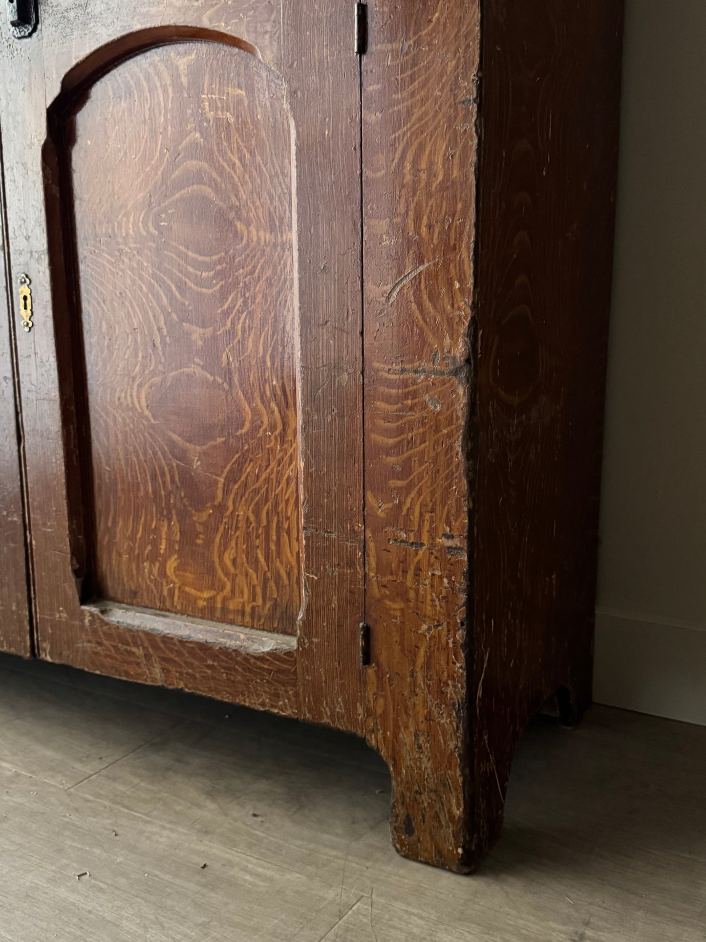 Pennsylvania grain painted jelly cupboard
