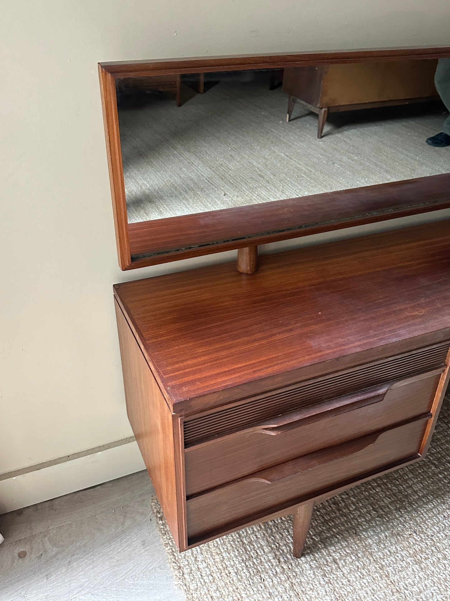 Walnut vanity
