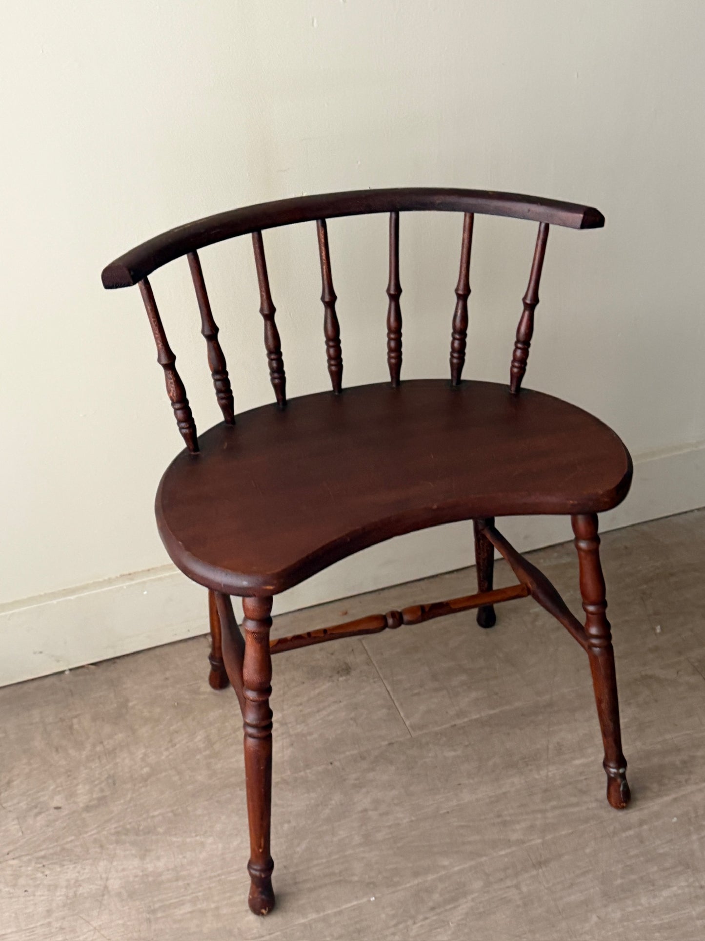 Mahogany vanity stool